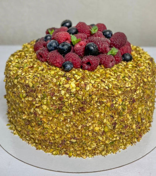 Pistazie-Himbeere Torte